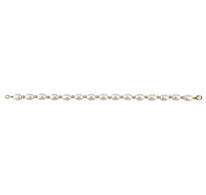 Bracelet or 750 millièmes perle de culture